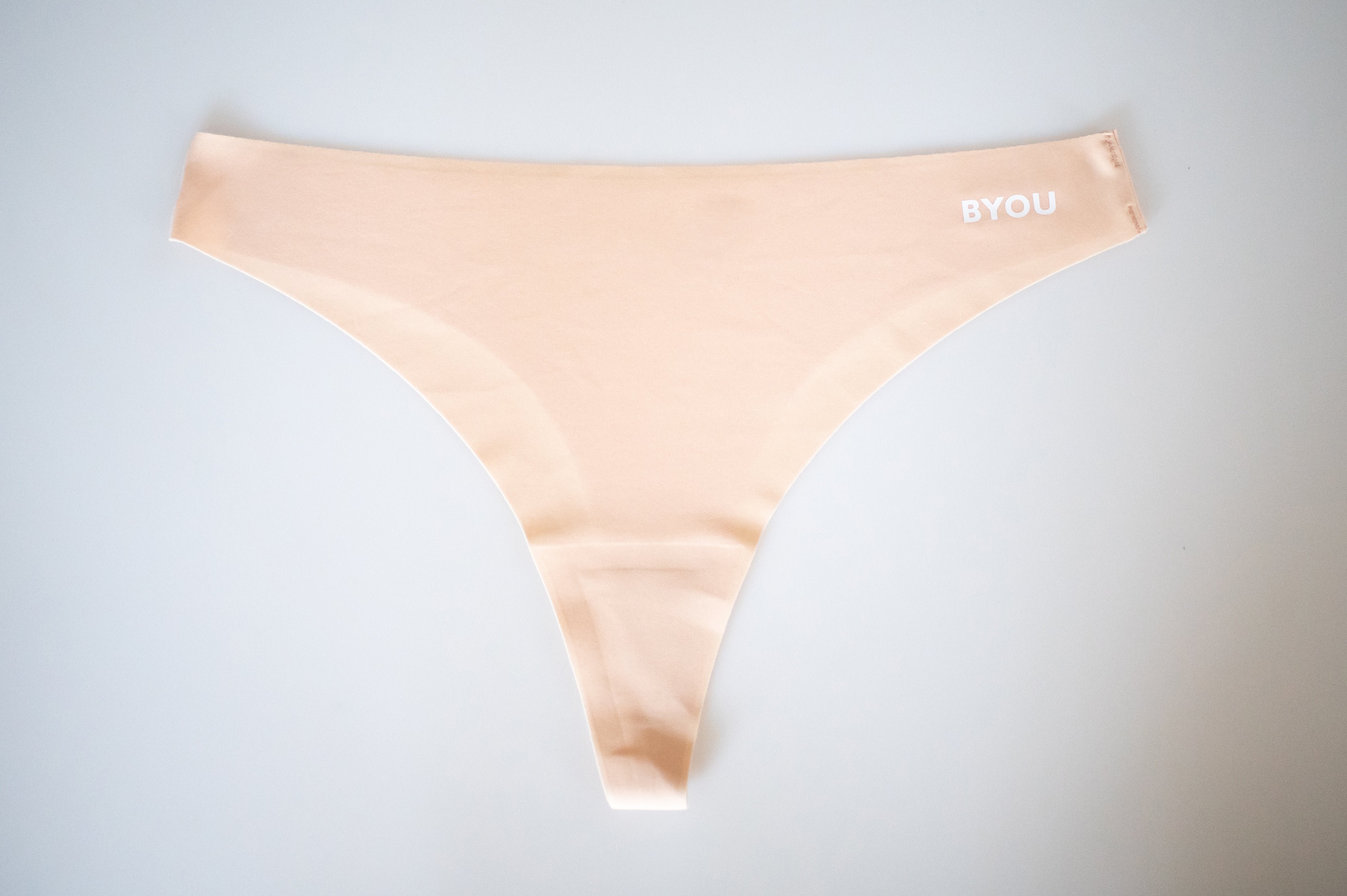 BYOU Seamless Thong - Jessica Rose Collab - Beige – officialbyou
