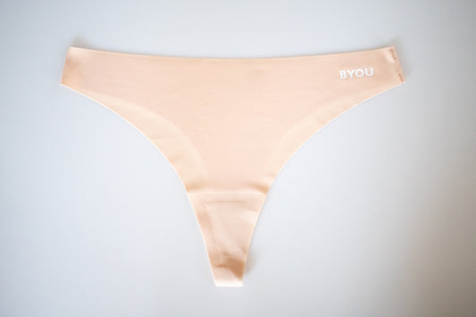 BYOU Seamless Thong - Jessica Rose Collab - Beige