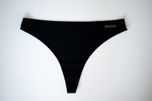 BYOU Seamless Thong - Jessica Rose Collab - Black
